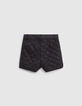 Schwarze Mädchensteppshorts Mini Me-3