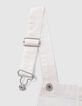 Girls' off-white upcycled denim dungarees-7
