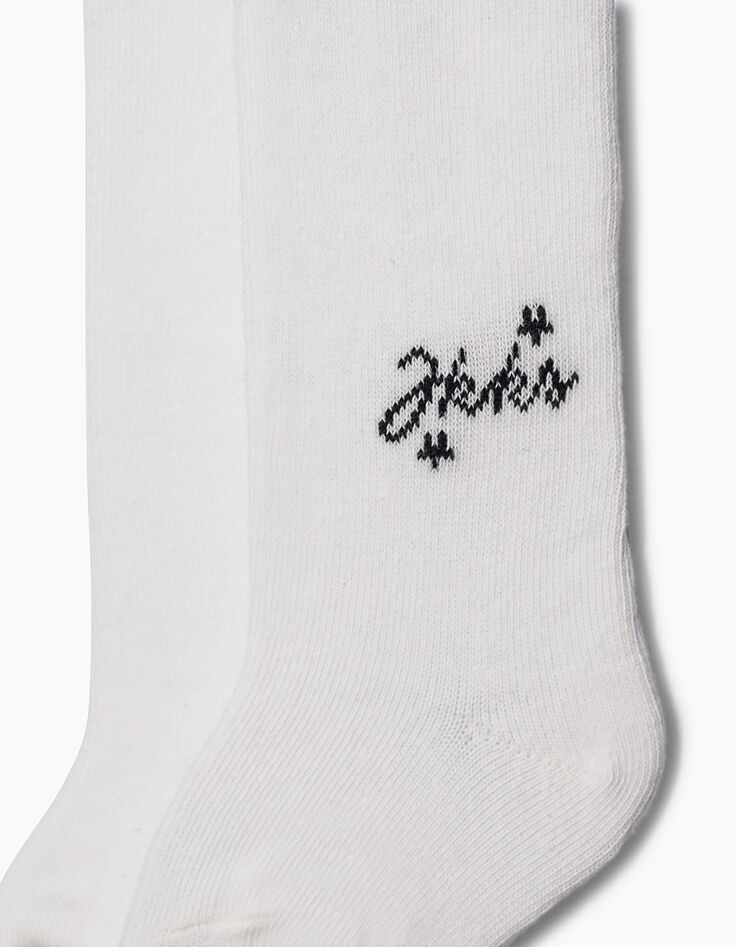 Baby girls' two-tone tights-6