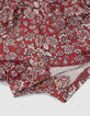 Mono corto rojo estampado floral bebé niña-4