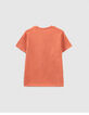 Boys’ orange hot air balloon image T-shirt-2