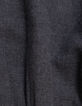 Graue Mädchenbluse mit weitem Kragen Stick-7