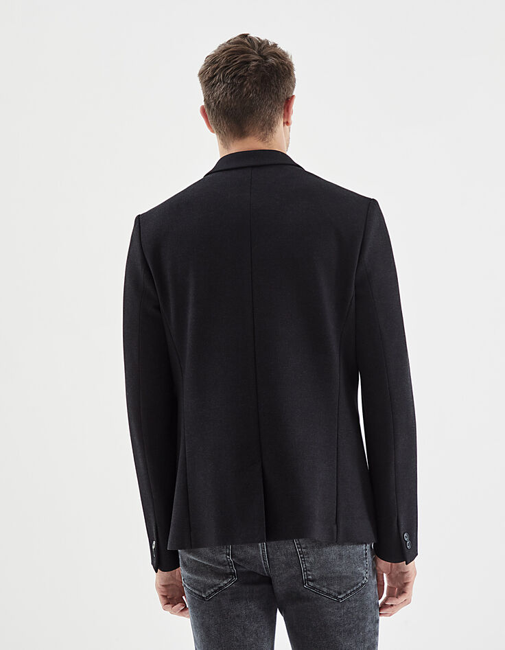 Chaqueta gris punto falso liso IKKS BETTER Hombre-3