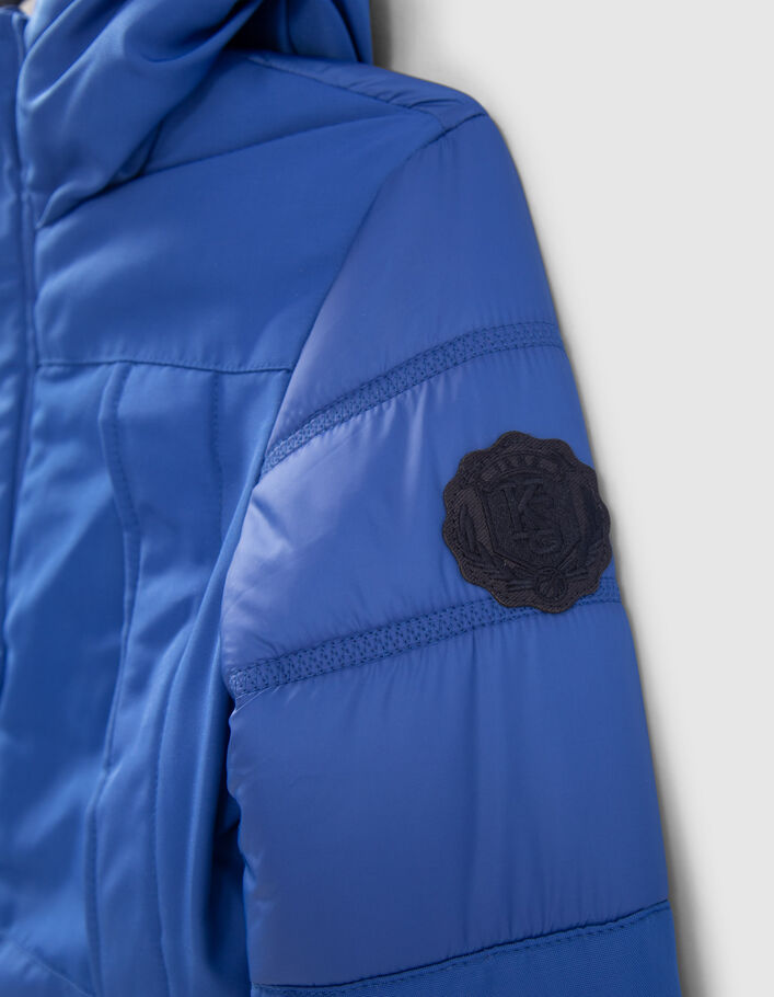 Boys’ electric blue quilted detail parka-6