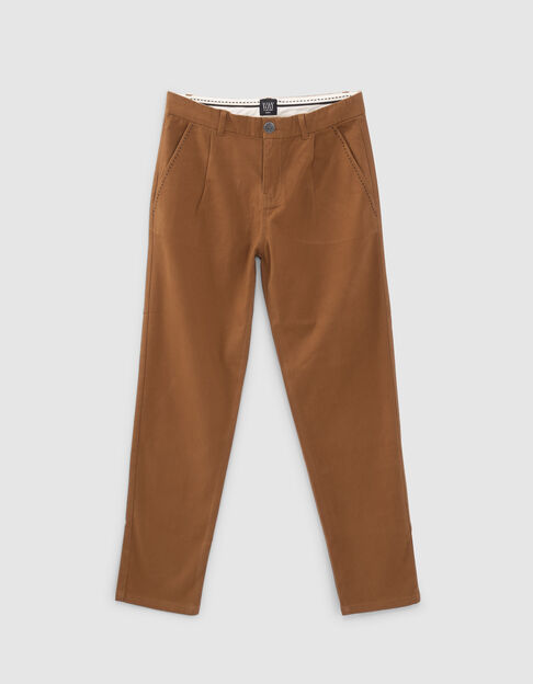 Camelbraune Jungen-CHINOhose