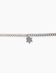 Women’s silver metal chain bracelet with star medallion-3