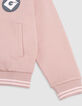 Cárdigan rosa algodón diseño mini espalda MINIONS niña-4