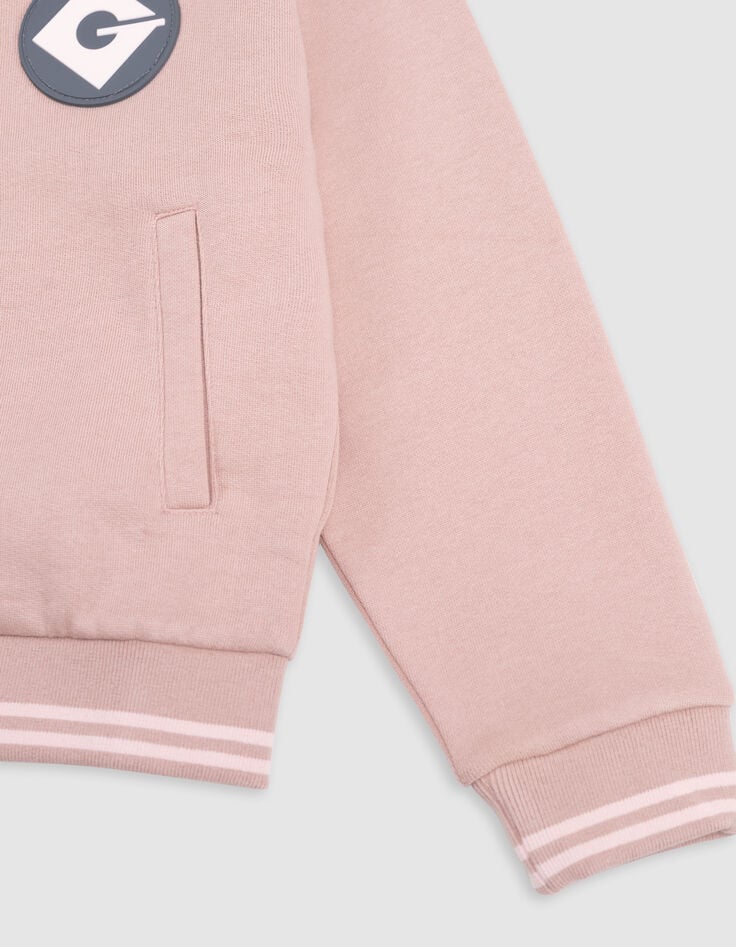 Cárdigan rosa algodón diseño mini espalda MINIONS niña-4 Cárdigan rosa algodón diseño mini espalda MINIONS niña-4