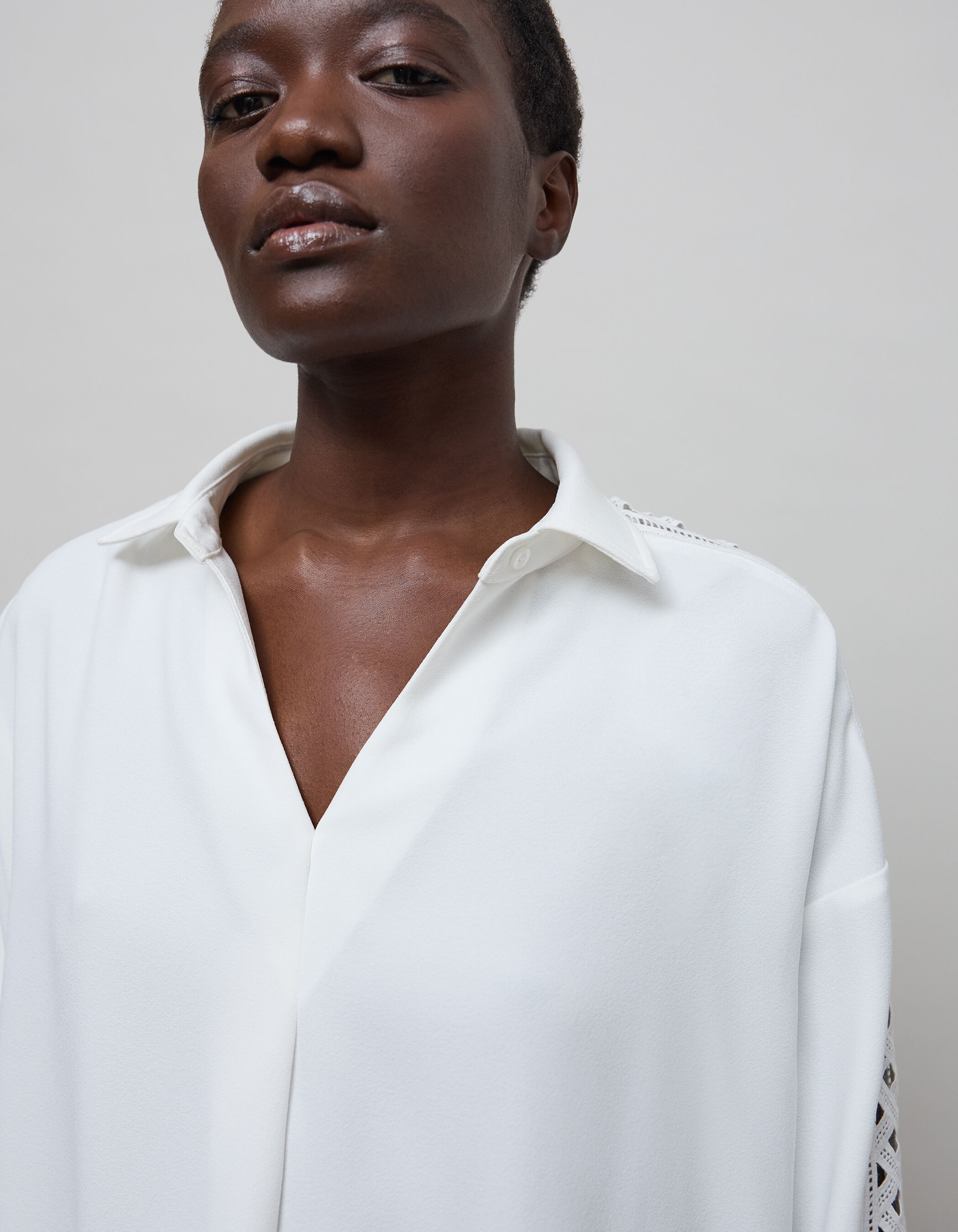 Blouse blanche fluide femme top
