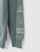 Boys’ green cardigan with reflective details-6