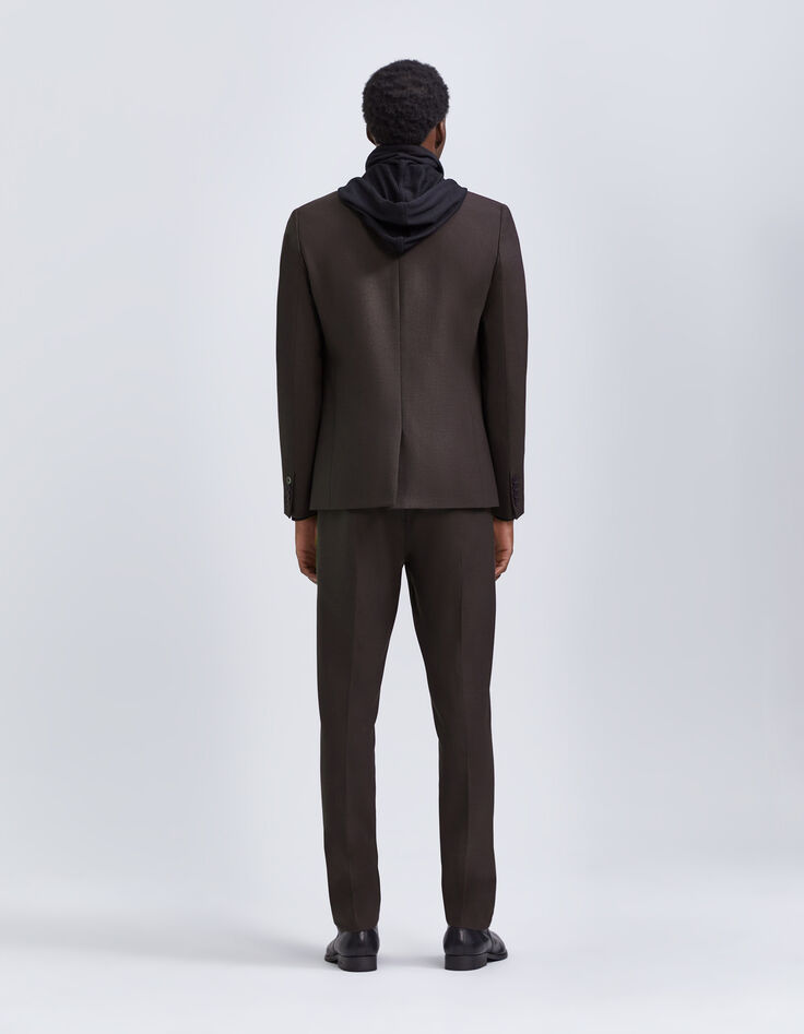 Men’s dark chocolate suit jacket-4