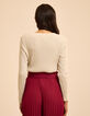 Pull dor&eacute; tricot lurex jeux de c&ocirc;tes I.Code-4