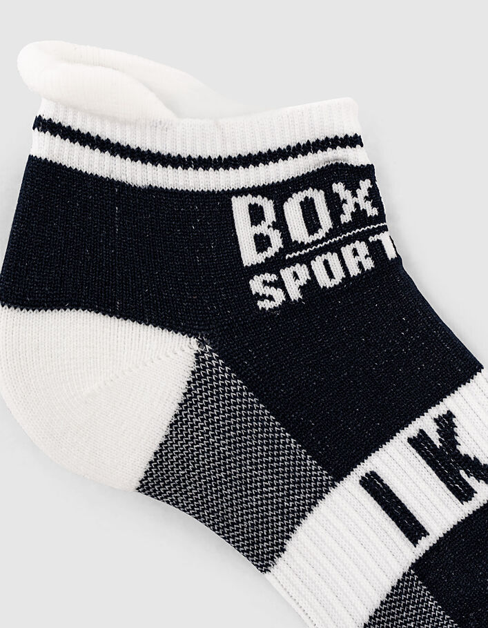 Boys’ navy and white SPORT LAB socks  - IKKS