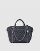 Sac cabas 1440 gris cuir nubuck Taille Medium Femme-1