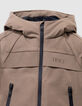 Boys’ 2-in-1 beige parka and sleeveless padded jacket-6