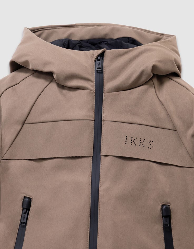 Schwarzer 2-in-1-Jungenparka und Steppweste-6 Schwarzer 2-in-1-Jungenparka und Steppweste-6