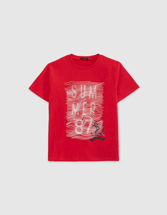 Gender Combinaison Jean Ikks T-shirt Gris Message Embossé Et Effet