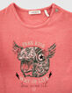 Baby girls’ red T-shirt with winged helmet-4