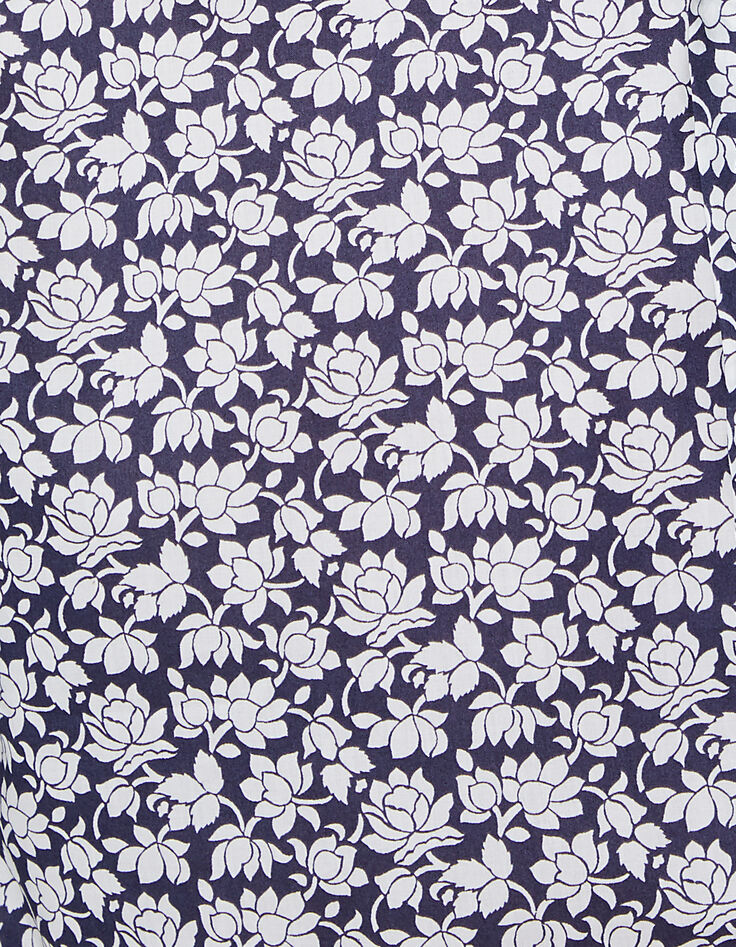 Chemise SLIM marine tissu Liberty Lotus Homme-4