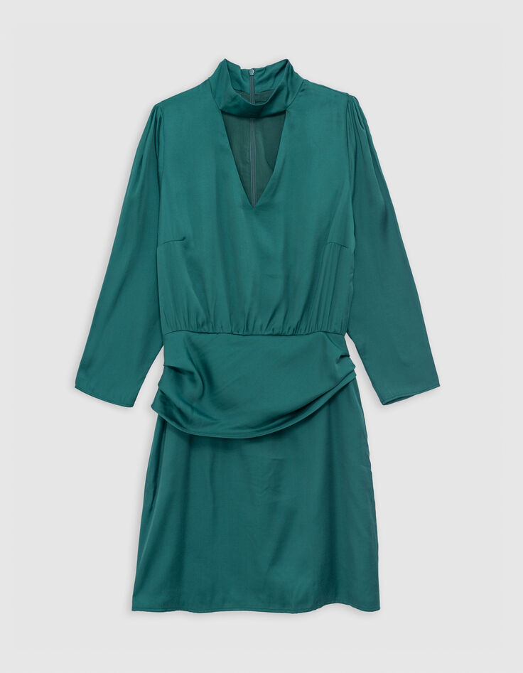 Smaragdgrünes Maxischleifenkleid für Damen-5 Smaragdgrünes Maxischleifenkleid für Damen-5