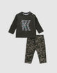 Ensemble 2-en-1 T-shirt et jogpant camouflage bébé garçon-2