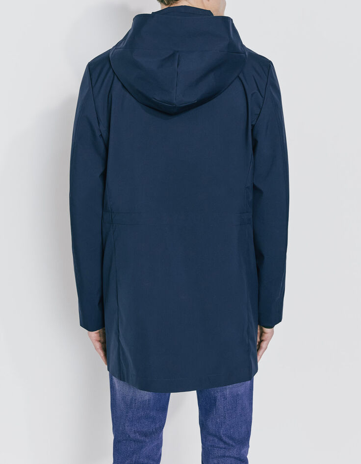 Parka marine à doubles poches Homme-3