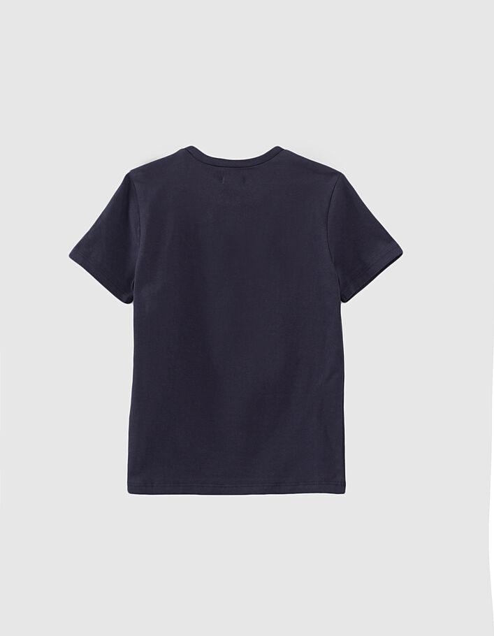Camiseta navy estilo Campus algodón bio niño  - IKKS