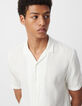 Chemise REGULAR blanc cassé armurée Homme-4