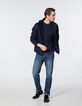 Sweat marine à relief Ottoman Homme-5