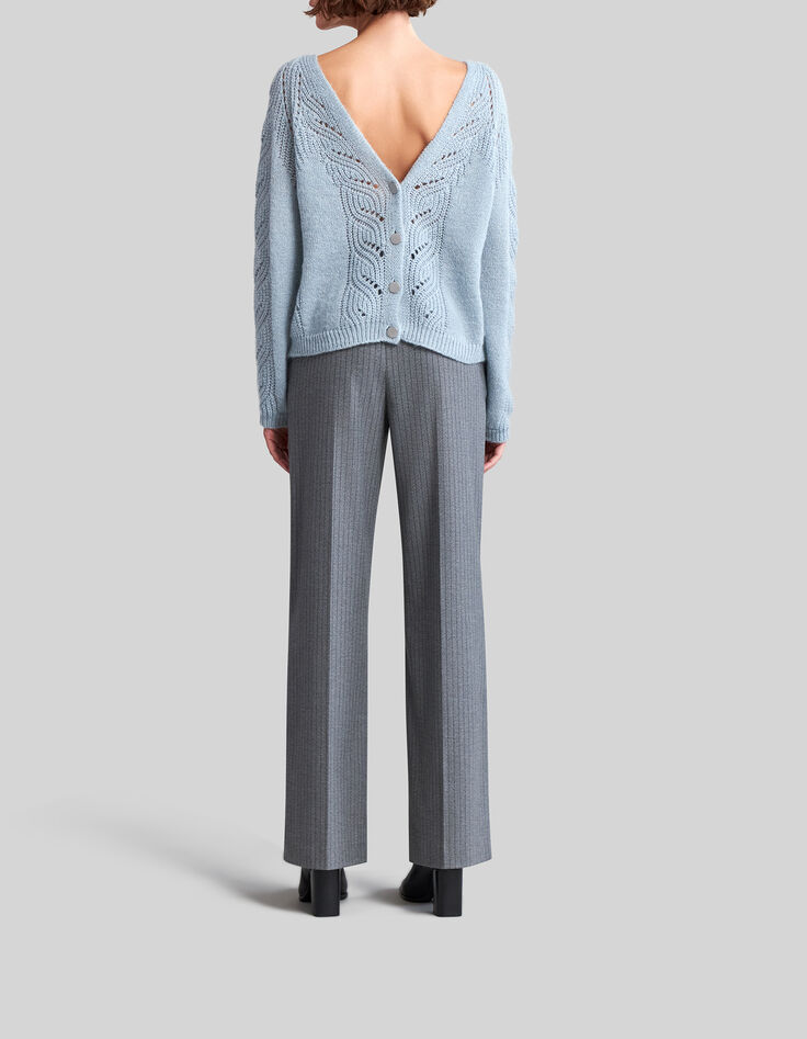 Women's reversible storm cardigan front/back-4