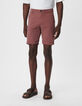 Bermuda chino slim bordeaux Homme-2