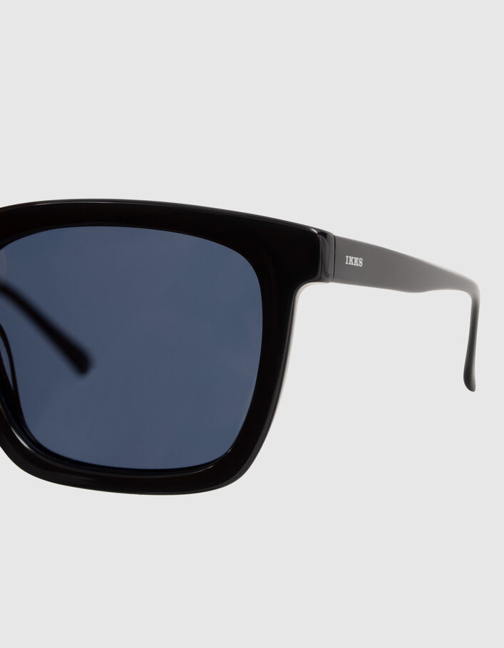 Men’s black rectangular sunglasses