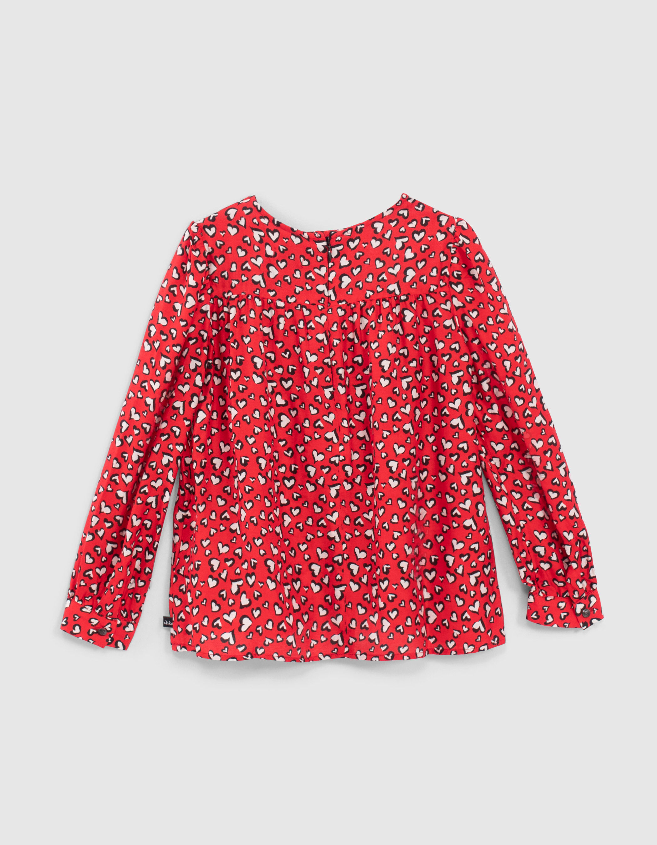 Girls red blouse hotsell