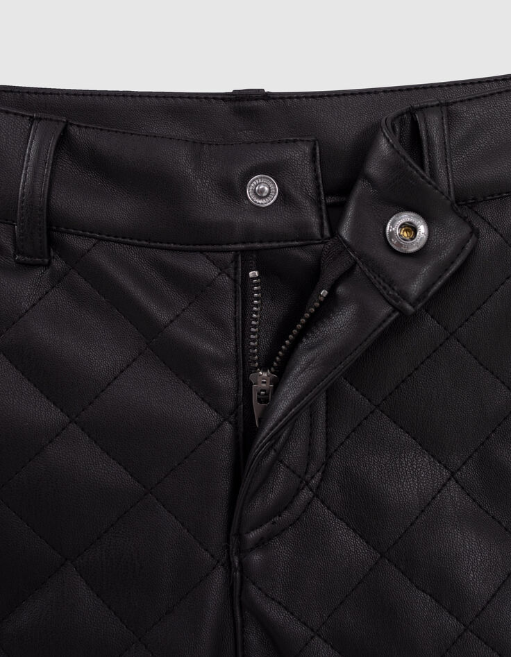 Schwarze Mädchensteppshorts Mini Me-6