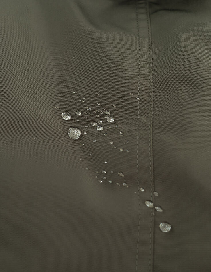 Baby Boy khaki nylonbeschichteter Parka-8