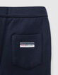 Baby boys' navy/origami print reversible shorts-5