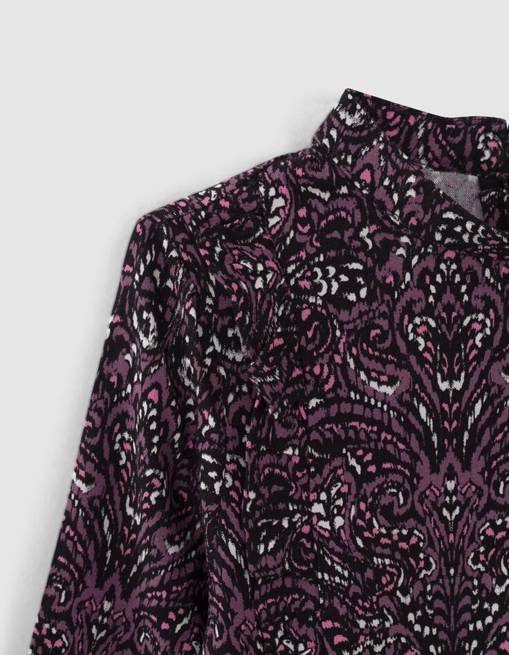 Blusa rosa LENZING™ ECOVERO™ con estampado cachemira niña-4