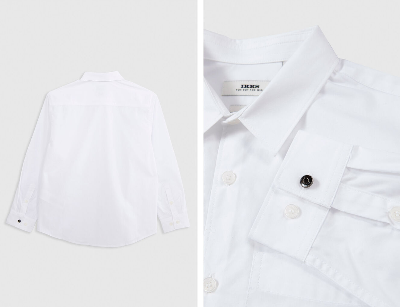 Gender Free - Camiseta blanca algodón orgánico unisex - IKKS-3