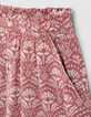 Girls’ rosewood batik print Ecovero® shorts-2