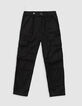 Zwarte BATTLE broek elastische taille jongens-2