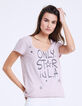 Tee-shirt col V coton message "Only Star" femme-2