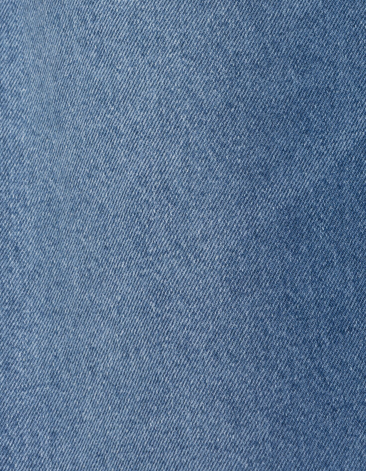 Blaue Gaucho-Mädchenjeans-8 Blaue Gaucho-Mädchenjeans-8
