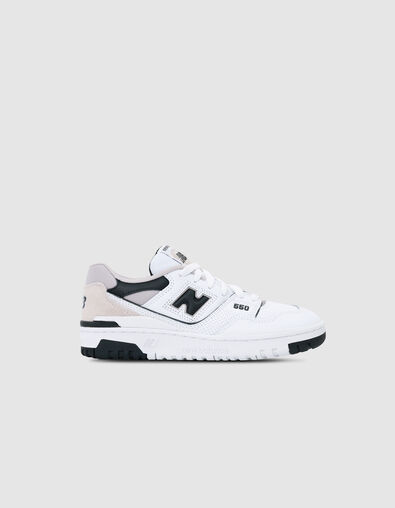 Zwart-witte NEW BALANCE 550 jongenssneakers - IKKS