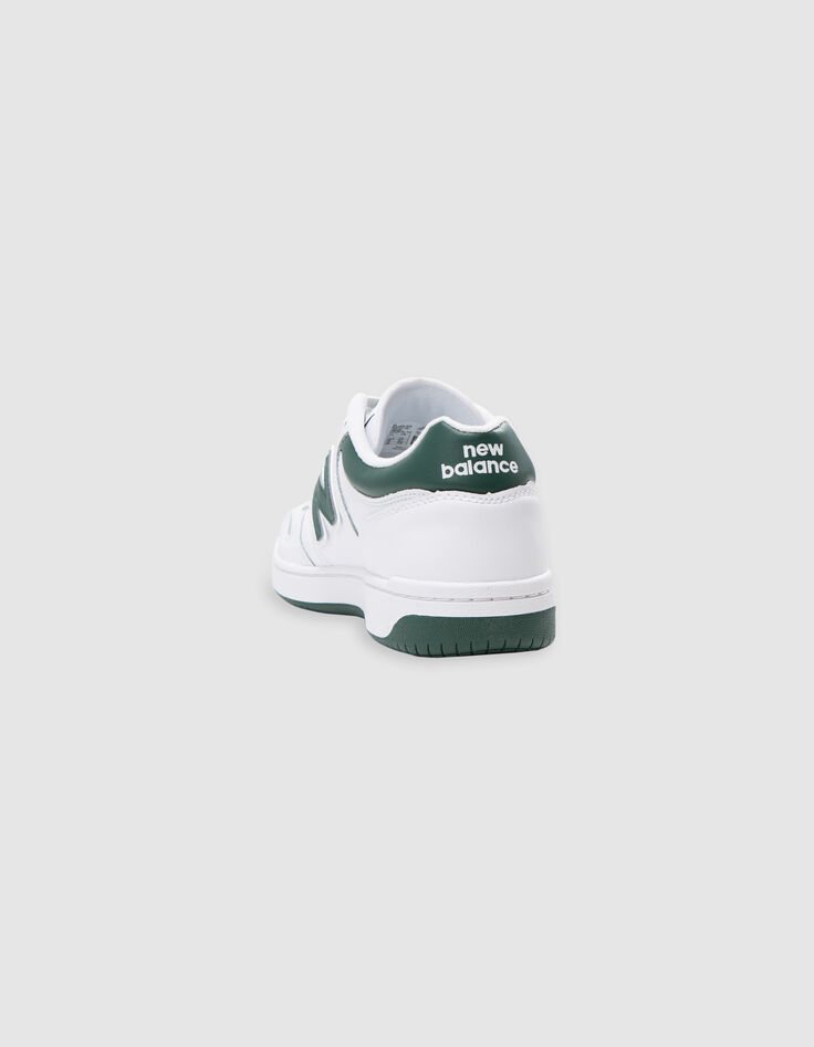 Baskets blanches et vertes NEW BALANCE 480 Homme-3