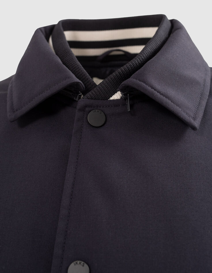 Blouson marine à double col WATERPROOF BREATHABLE Homme-7