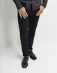 Men's slim black jeans-5