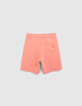 Bermudas naranja felpa techfleece niño-3