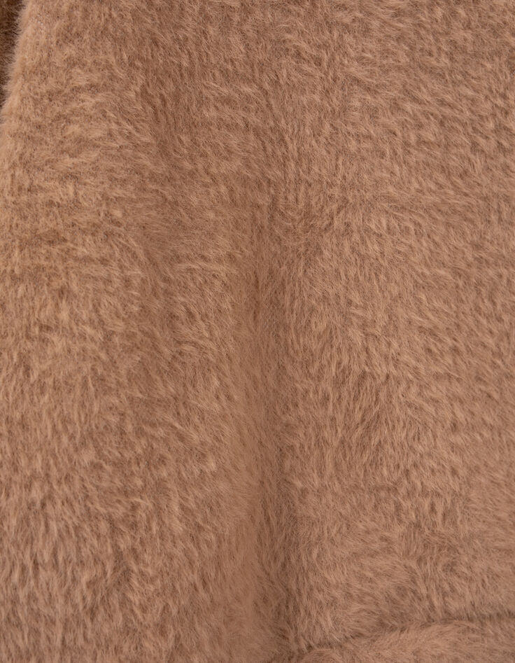 Sudadera beige punto esponjoso niña-5