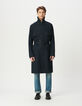 Men’s navy long trench coat with belt-8