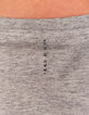 Tee-shirt gris moyen à rayures effet deep dye DRY FAST Homme-4